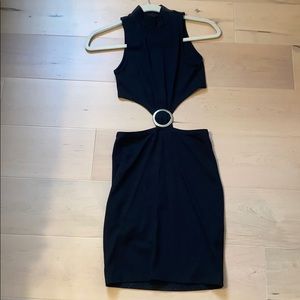 Black cutout dress